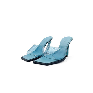 Steven Ma - Oblique Heel Sandals - SS23 - Blue